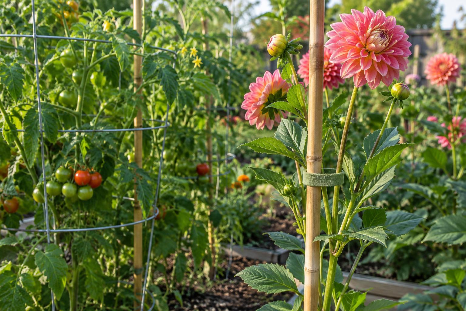 How to Support Tall Garden Plants Without Restricting Their Growth