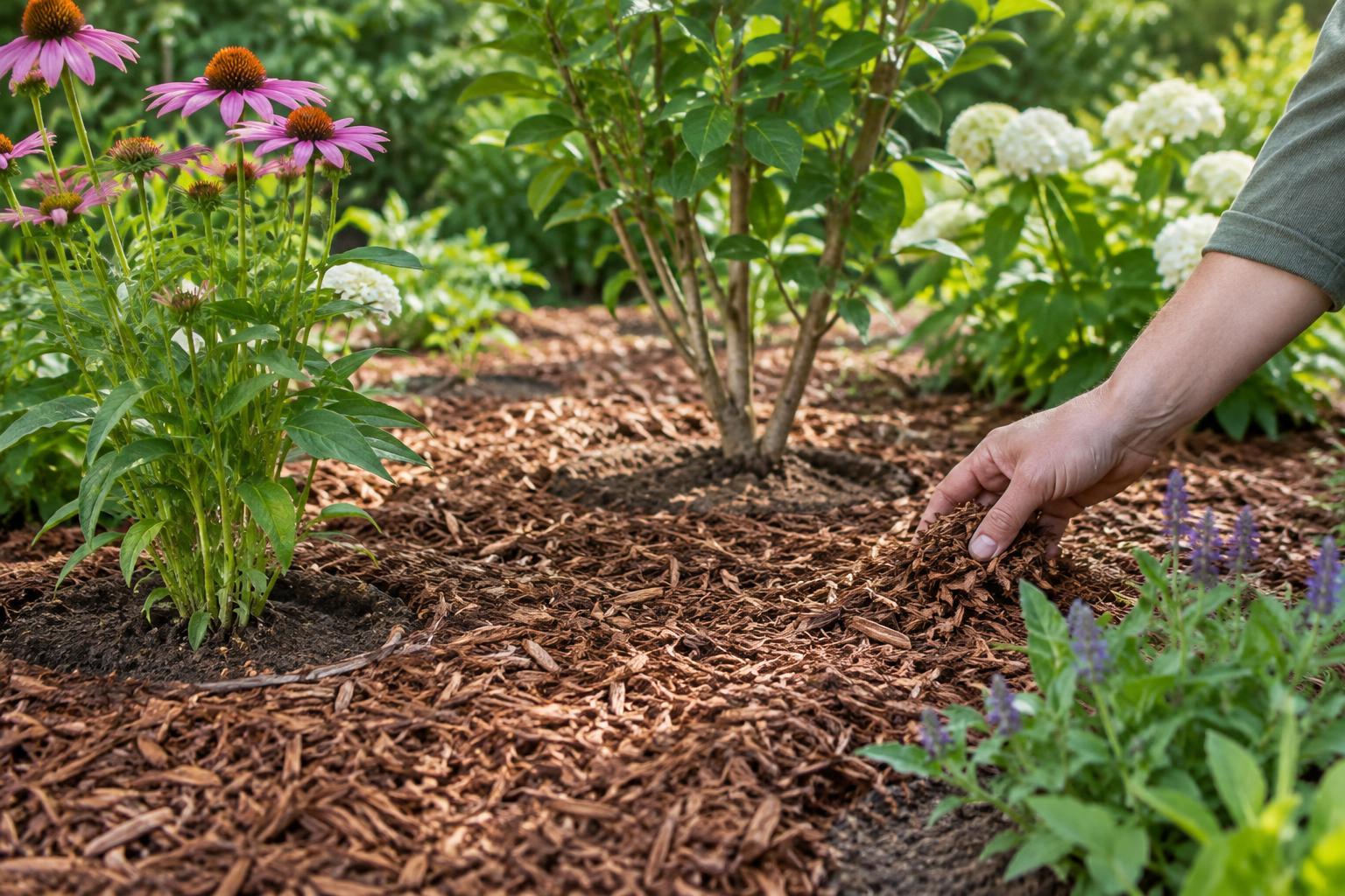 How to Apply Mulch Without Smothering Plant Stems