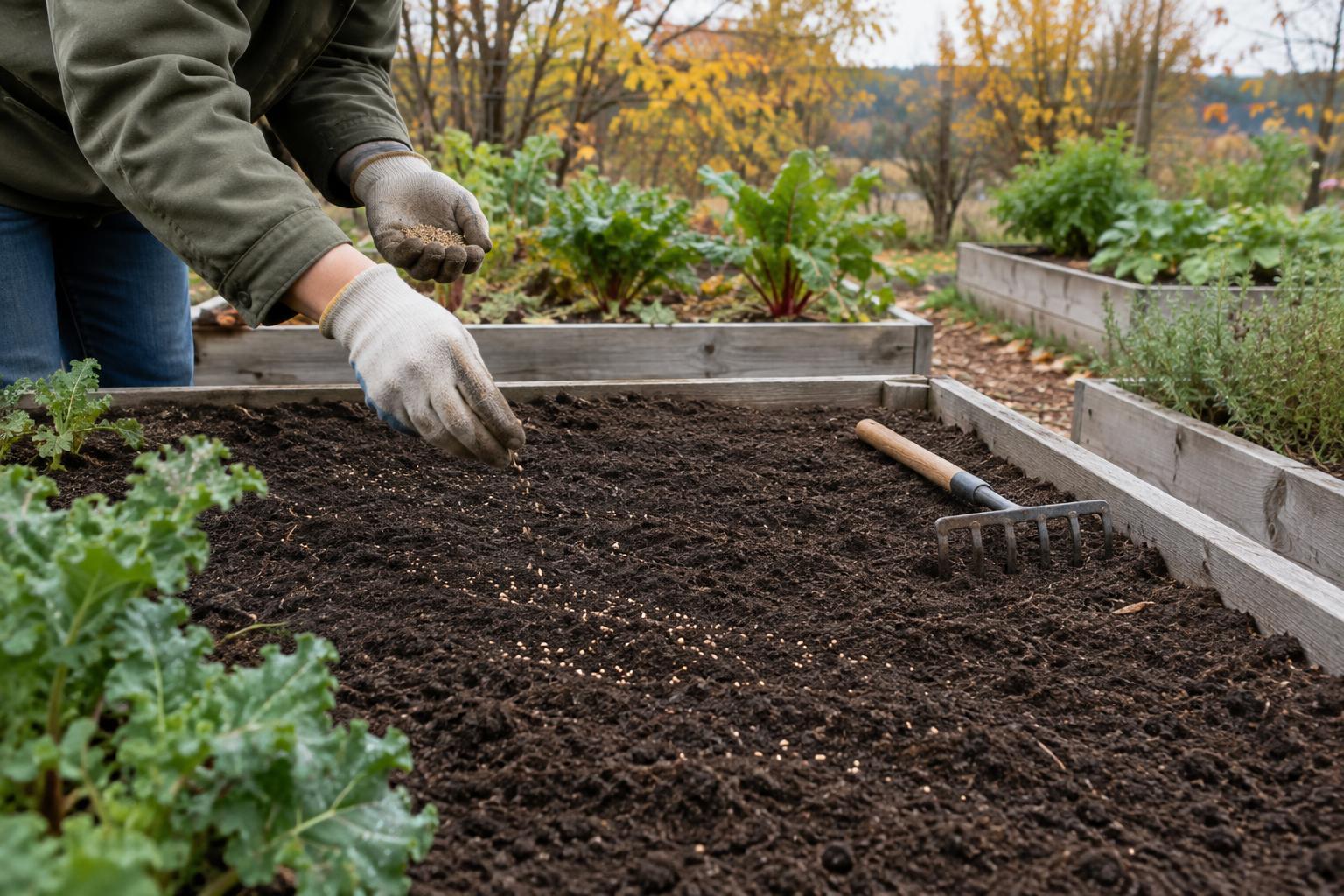 How to Sow a Fall Cover Crop in an Empty Vegetable Bed
