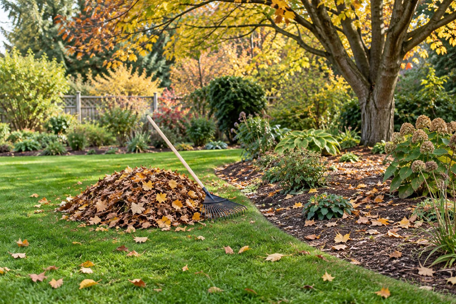 How to Manage Fallen Leaves on Lawns and Garden Beds