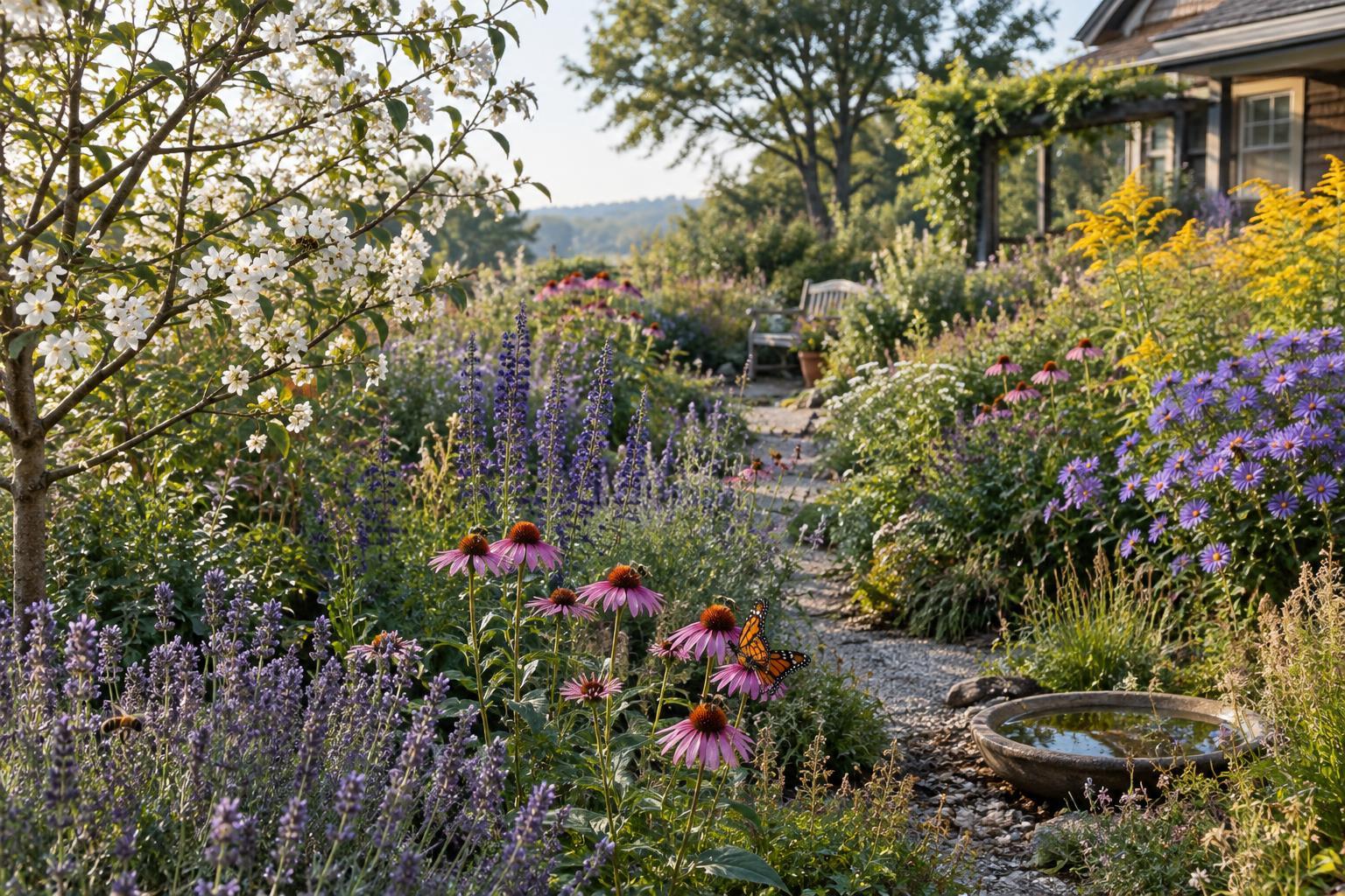 How to Plan a Succession of Blooms for Pollinators