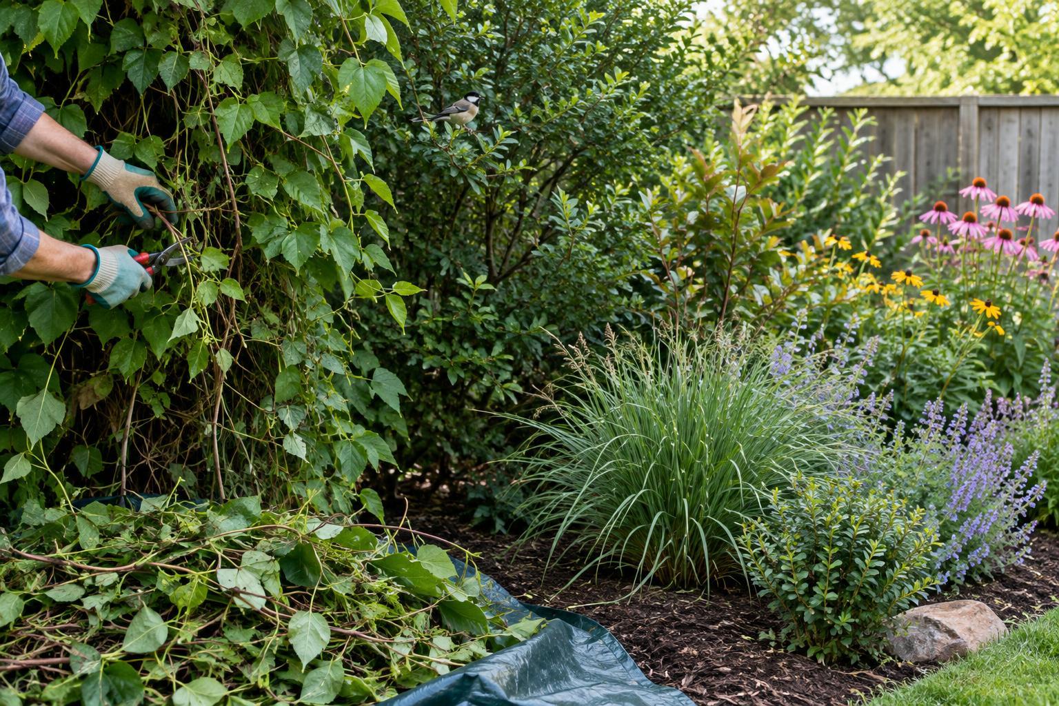 How to Remove Invasive Plants Without Losing Wildlife Shelter